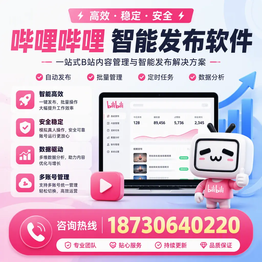 哔哩哔哩智能发布软件适用场景分析:在 铁门关 的最佳实践