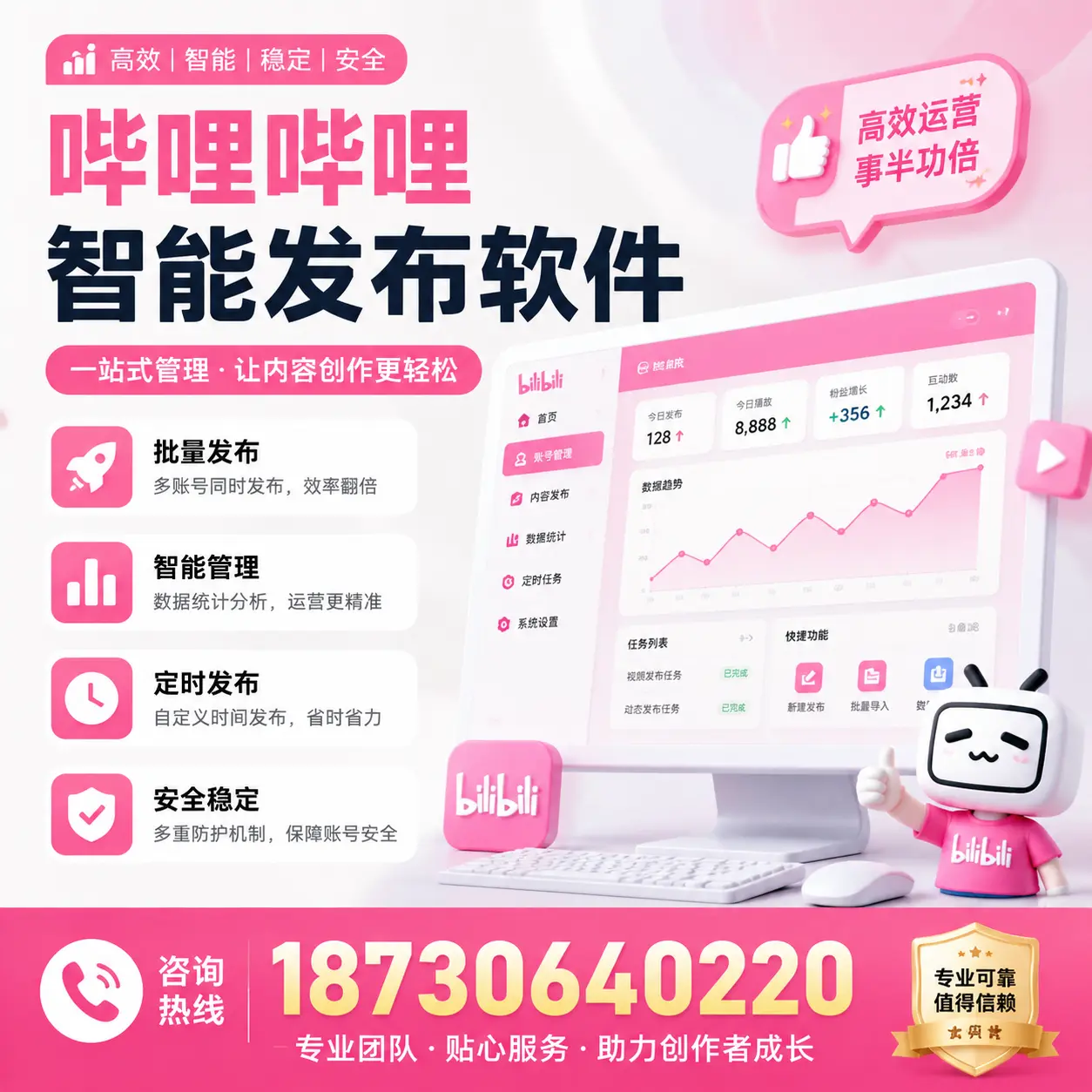 如何评估哔哩哔哩智能发布软件的ROI?铁门关 企业必读