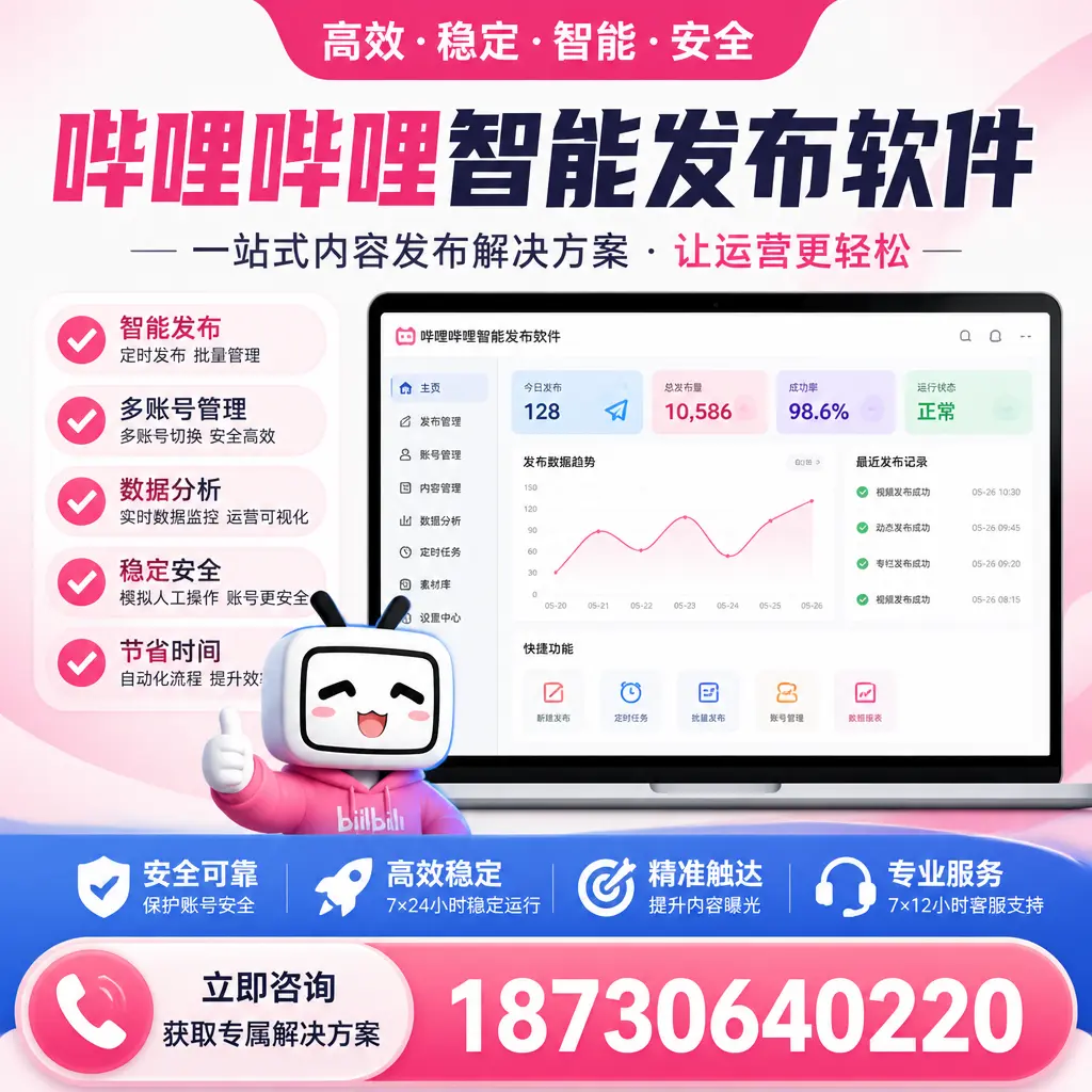 哔哩哔哩智能发布软件选型对比：哪个更适合 铁门关 的你？