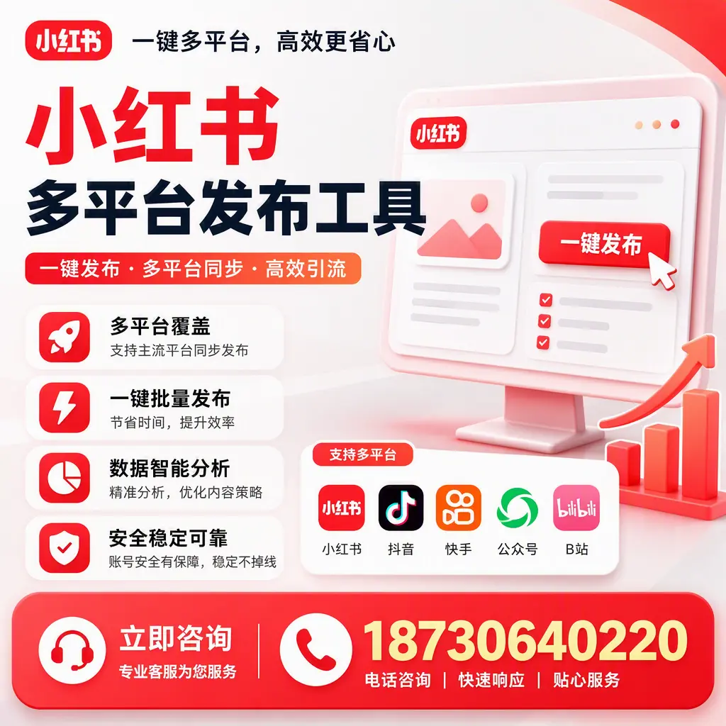 小红书多平台发布工具在 铁门关 的应用与优势解析